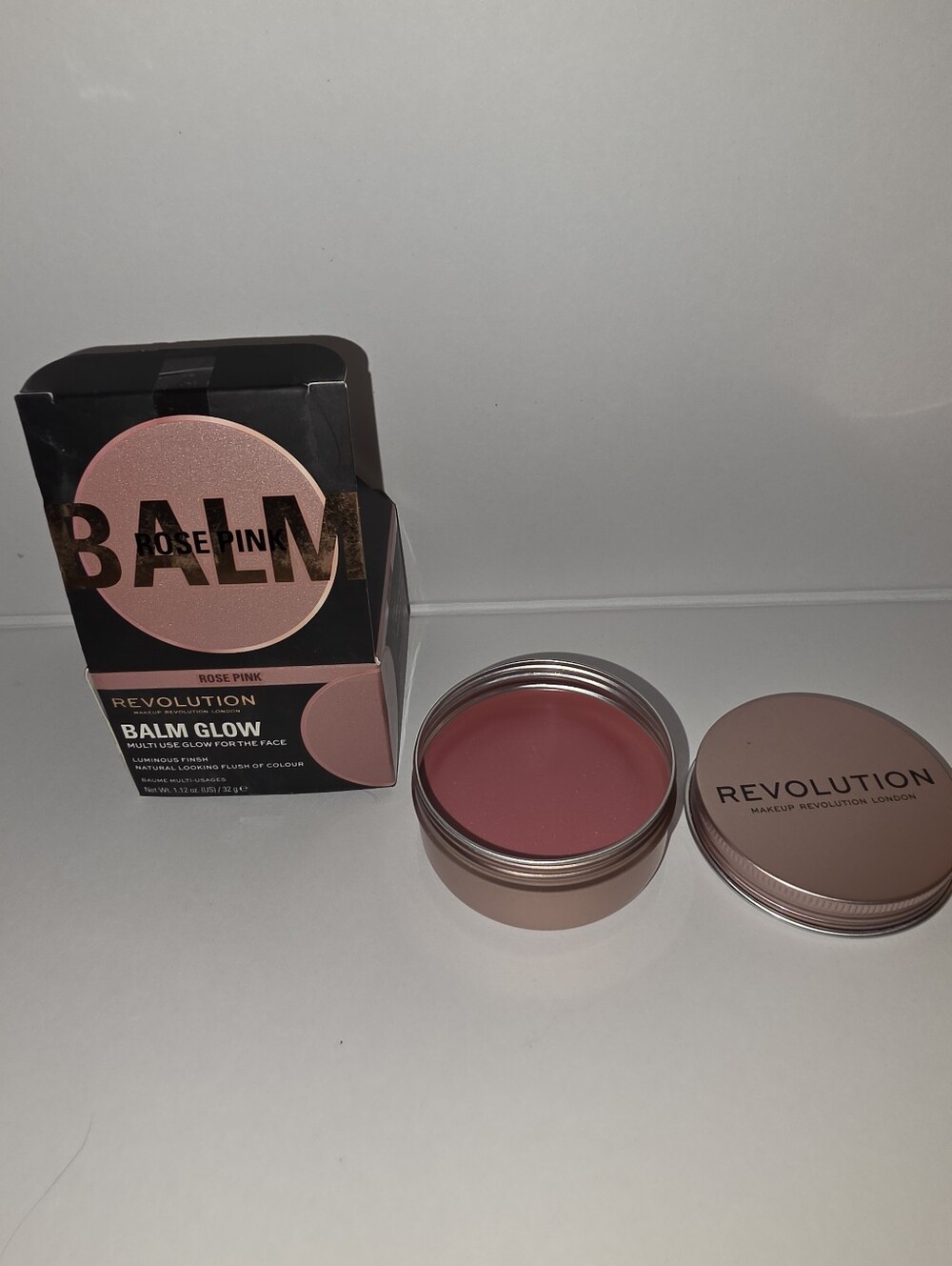 Makeup Revolution Balm Glow Rose Pink Multi-Use Cream Balm 1.12 oz / 32g NWT